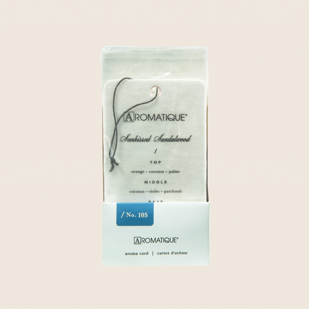 Sunkissed Sandalwood - Aroma Card - 20 EA