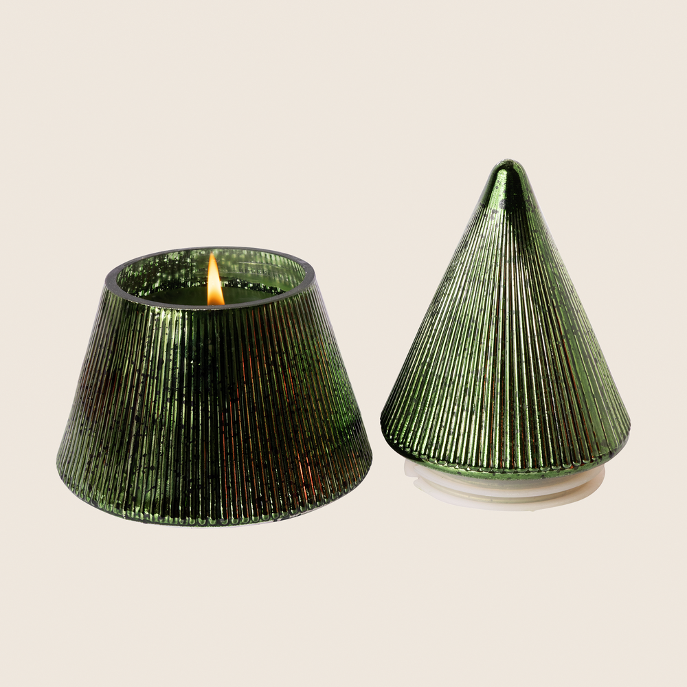 The Smell of Tree - Plaid Tree Glass Candle - 4 EA