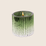 The Smell of Tree - Plaid Ribbed Glass Candle - 4 EA