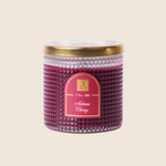 Autumn Cherry - Textured Glass Candle - 11 EA