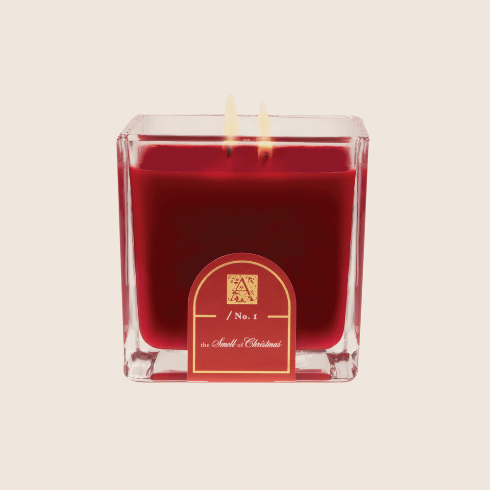 The Smell of Christmas - Cube Glass Candle - 6 EA