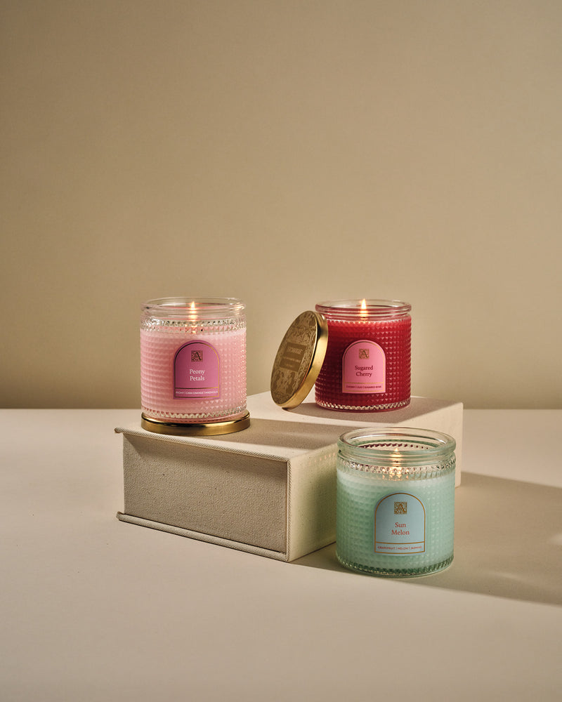 Elegant Essentials - Spring Bundle - Textured Glass Candle - 12 EA (Copy)