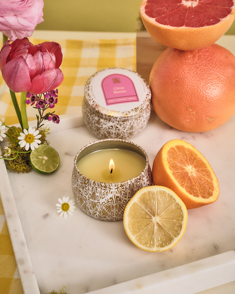 Citrus Blooms - Printed Travel Tin - 8 EA