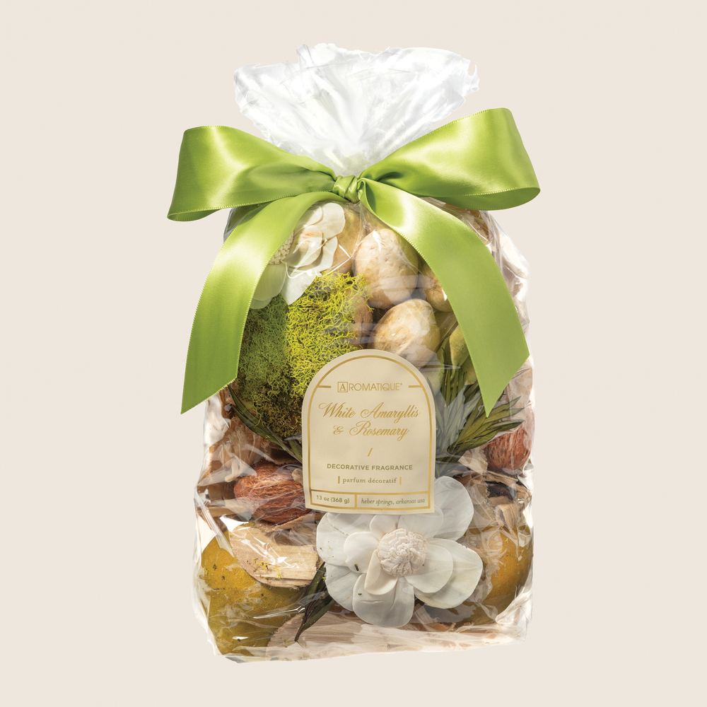 White Amaryllis & Rosemary - Large Decorative Fragrance Bag - 14 EA