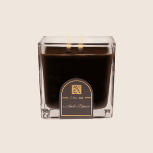 The Smell of Espresso - Cube Glass Candle - 6 EA