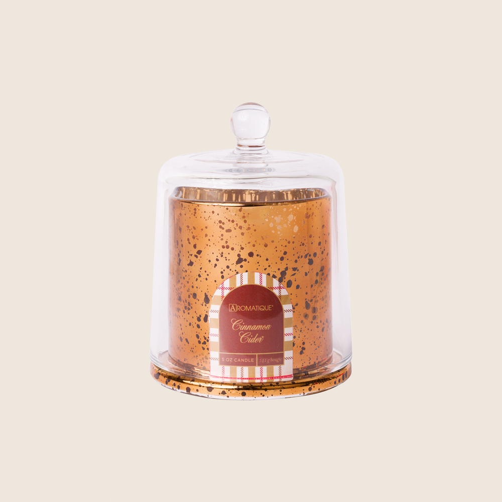 Cinnamon Cider - Plaid Cloche Candle - 4 EA