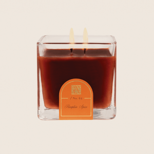 Pumpkin Spice - Cube Glass Candle - 6 EA