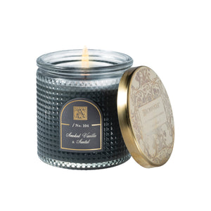 Smoked Vanilla & Santal - Textured Glass Candle - 11 EA