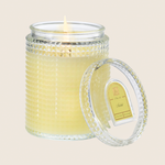 NEW! Sorbet - Textured Glass Candle with Lid - 4 EA