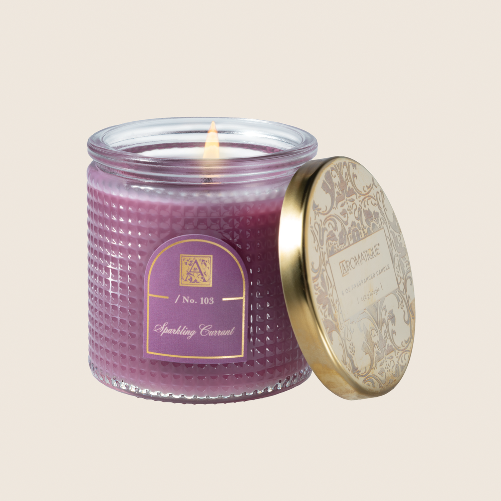 Sparkling Currant - Textured Glass Candle - 11 EA