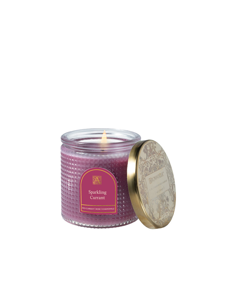 Sparkling Currant - Textured Glass Candle - 11 EA