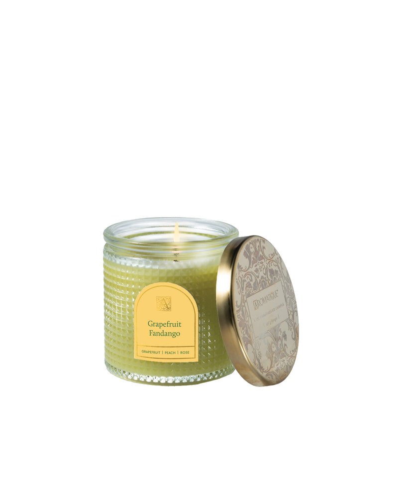Grapefruit Fandango - Textured Glass Candle - 11 EA