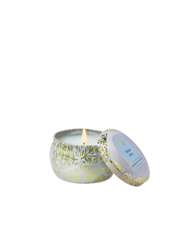 Juniper Berry - Printed Travel Tin Candle - 8 EA