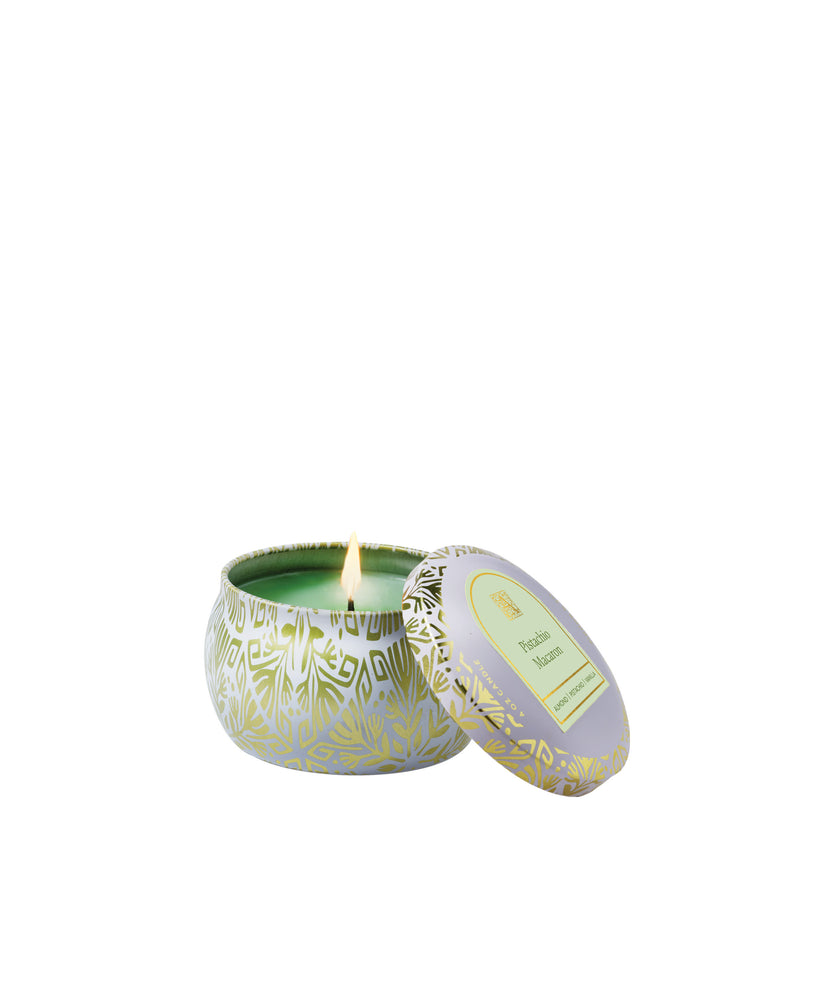 Pistachio Macaron - Tin Candle - 8 EA