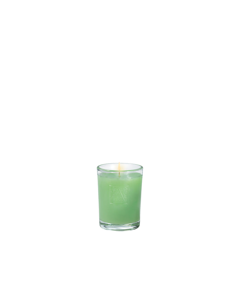 Pistachio Macaron - Votive Glass Candle - 12 EA