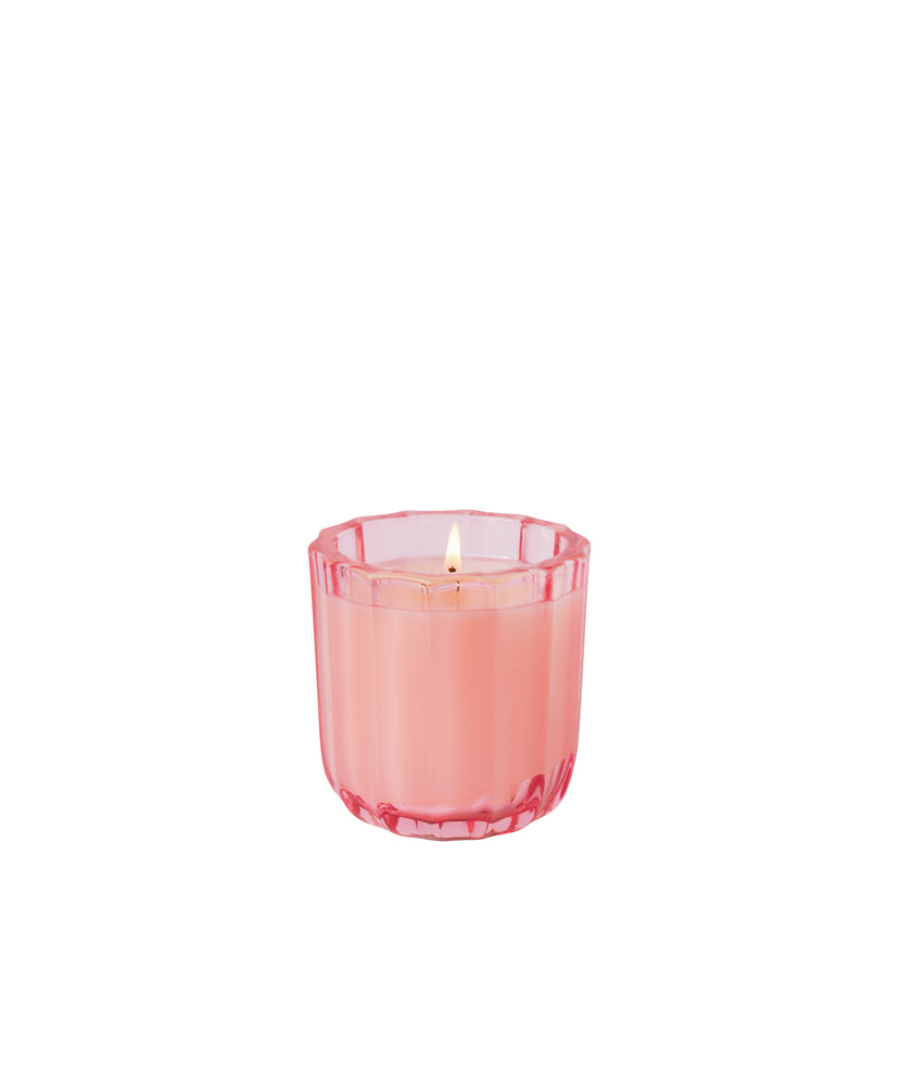 The Smell of Spring - Ribbed Glass Candle- 4 EA