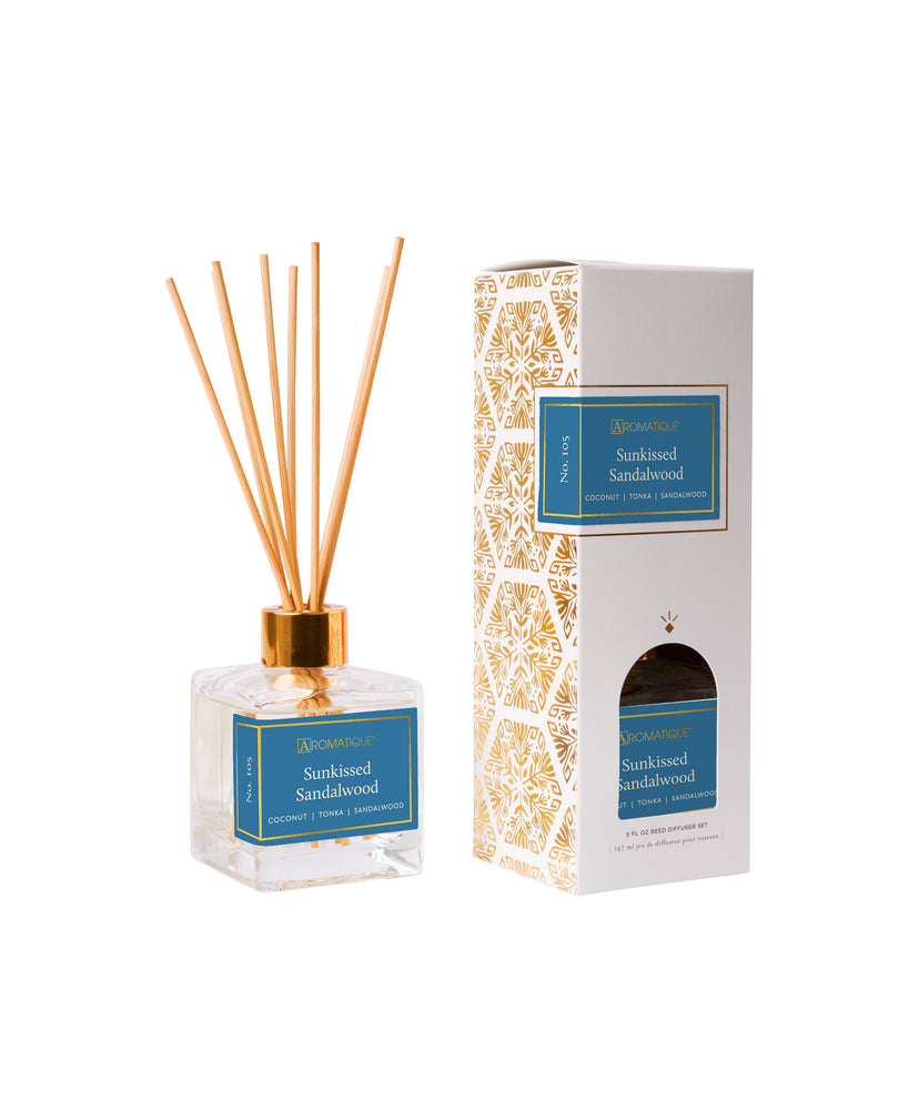 Sunkissed Sandalwood - Reed Diffuser Set - 4 EA