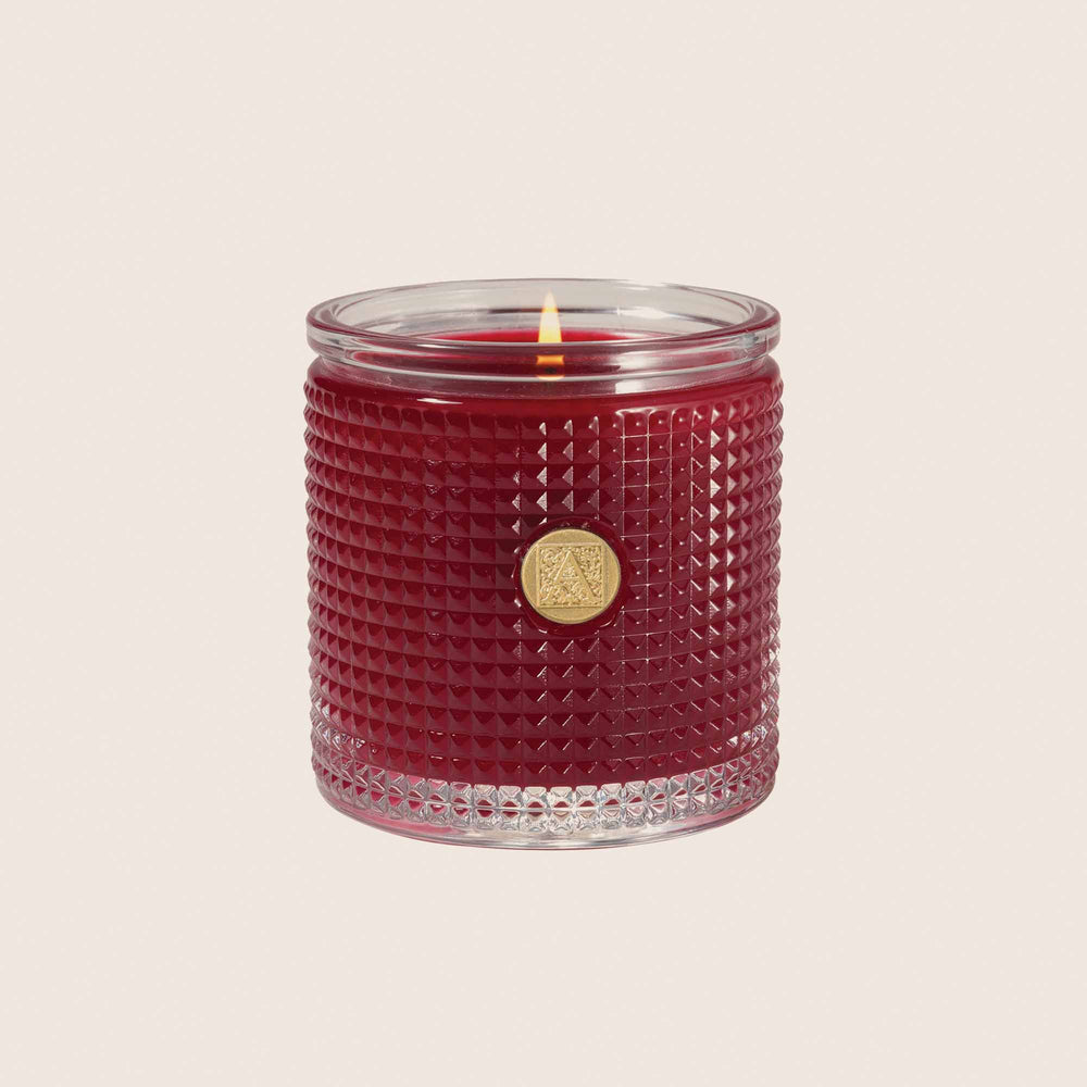The Smell of Christmas - Textured Glass Candle - 11 EA