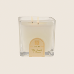White Amaryllis & Rosemary - Cube Glass Candle - 6 EA