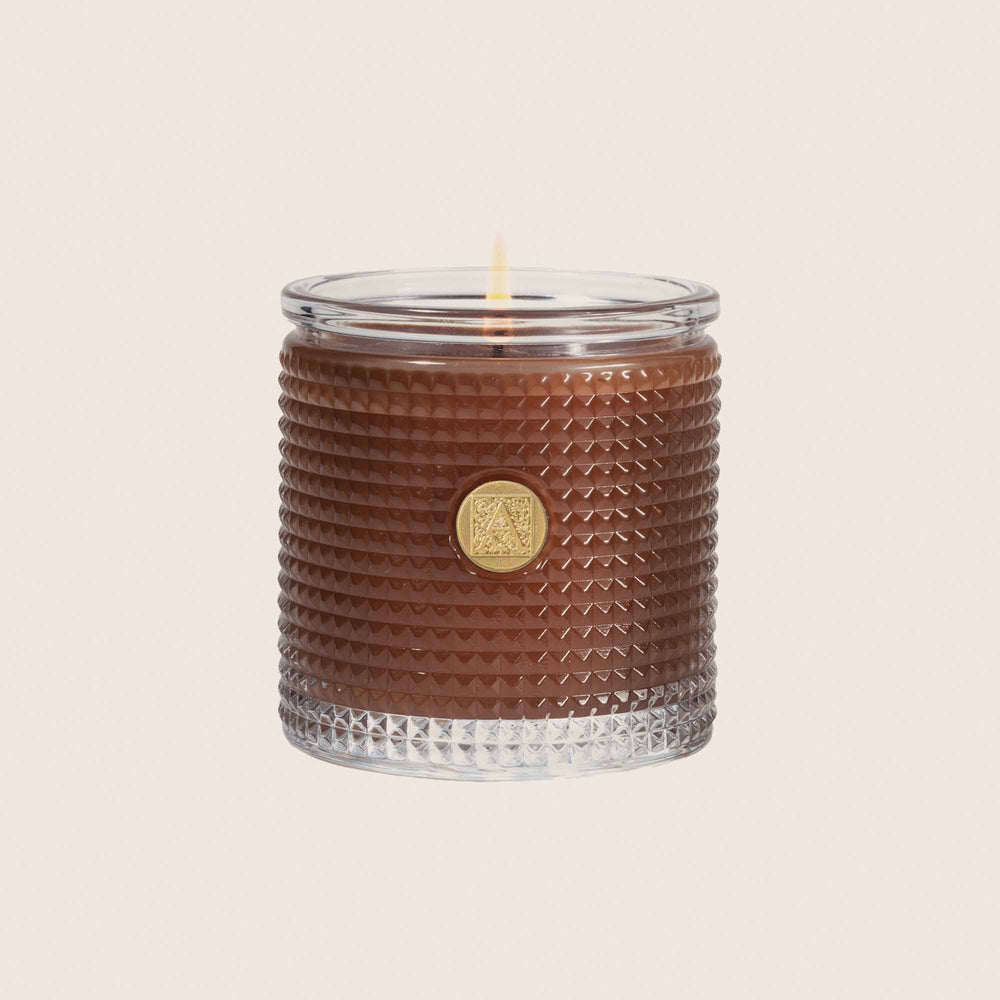 Cinnamon Cider - Textured Glass Candle - 11 EA