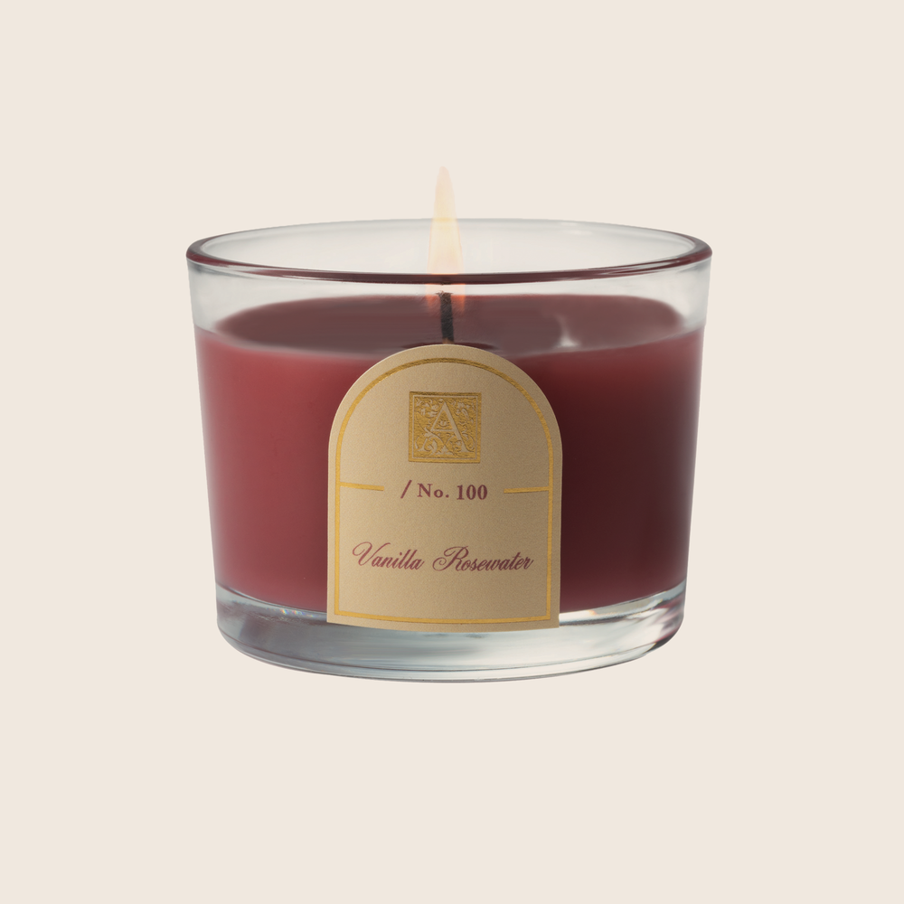 Vanilla Rosewater -  Petite Tumbler Glass Candle