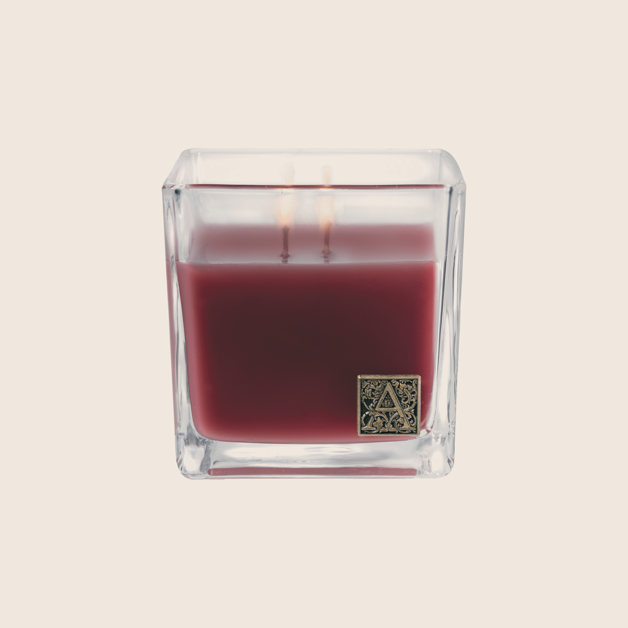 Vanilla Rosewater Cube Glass Candle 6 EA Aromatique Wholesale