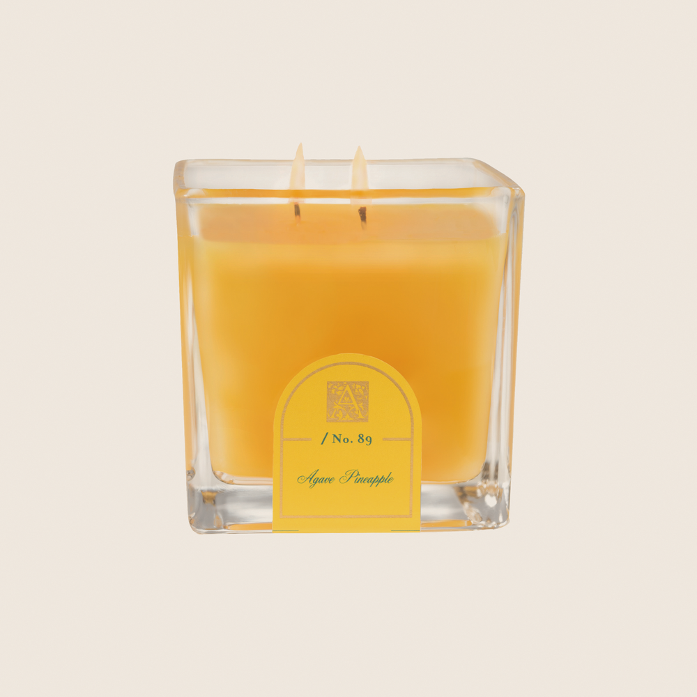 Agave Pineapple - Cube Glass Candle - 6 EA