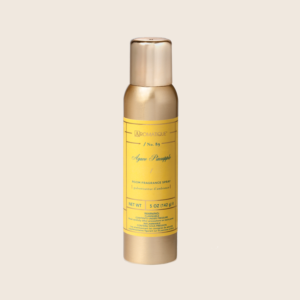 
            
                Load image into Gallery viewer, Refresh your space with a burst of energizing fragrance with the Agave Pineapple Aerosol Room Spray. A light spray of this fine mist will fill your room with a lush, fruity floral fragrance of pineapples and rosewood paired with sweet agave and jasmine - adding a punch of vibrancy to any space. 
            
        